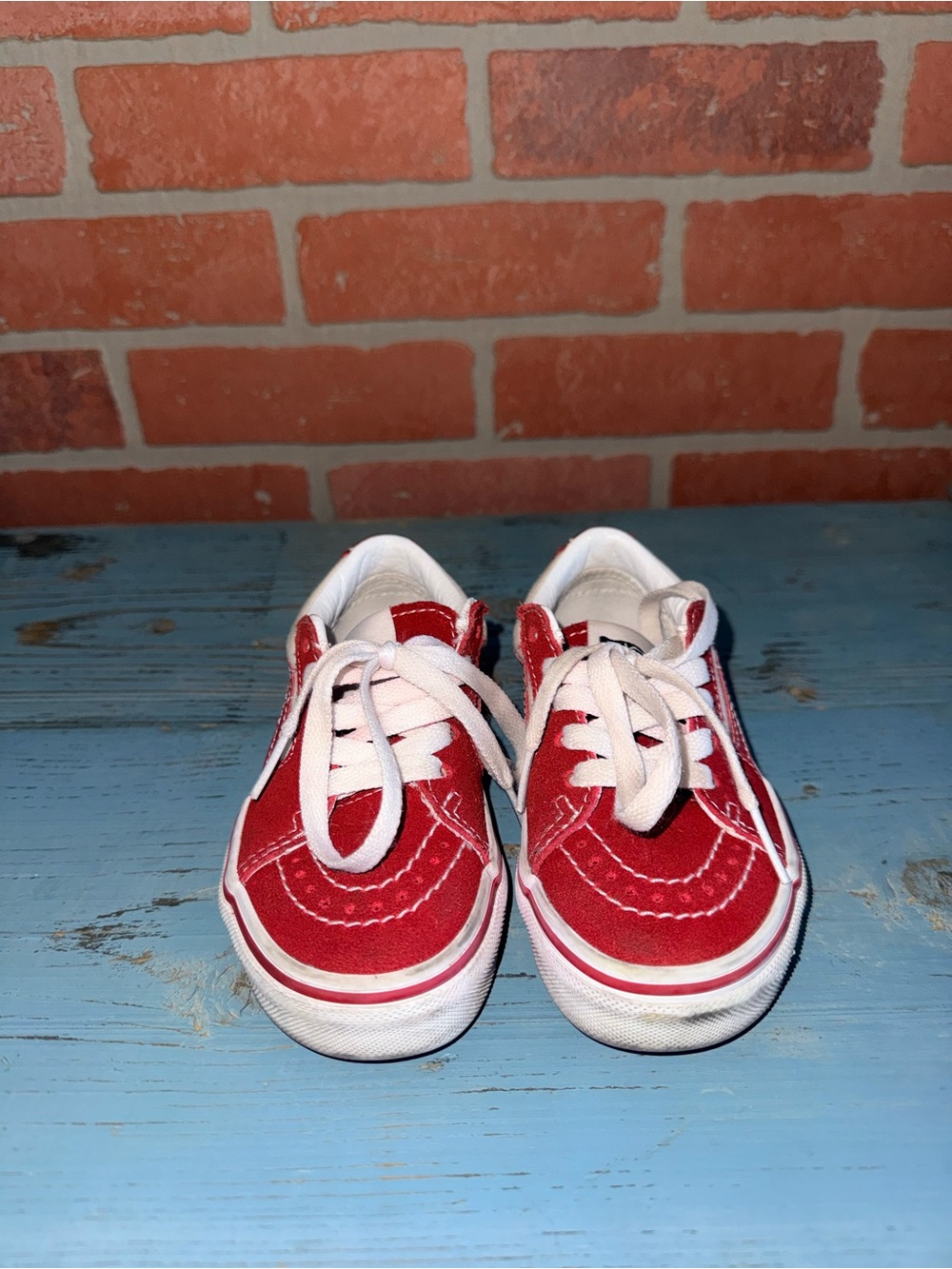 Vans Classic Red/White Sneakers, Size 10.5